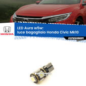 0 Luce Bagagliaio LED per Honda Civic Mk10 2016 - 2020: Aura w5w W5W: lampadina LED Aura 6000k