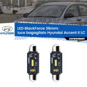 0 Luce Bagagliaio LED per Hyundai Accent II LC 2000 - 2005: C5W BlackForce 36mm (Coppia) C5W 36mm: LED Blackforce 6000k (Coppia)