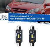 0 Luce Bagagliaio LED per Hyundai Getz TB 2002 - 2009: C5W BlackForce 36mm (Coppia) C5W 36mm: LED Blackforce 6000k (Coppia)