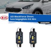 0 Luce Bagagliaio LED per KIA Niro  2016 in poi: C5W BlackForce 31mm (Coppia) C5W 31mm: LED Blackforce 6000k (Coppia)