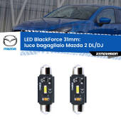0 Luce Bagagliaio LED per Mazda 2 DL/DJ 2014 in poi: C5W BlackForce 31mm (Coppia) C5W 31mm: LED Blackforce 6000k (Coppia)