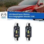 0 Luce Bagagliaio LED per Mazda 3 BK 2003 - 2009: C5W BlackForce 36mm (Coppia) C5W 36mm: LED Blackforce 6000k (Coppia)