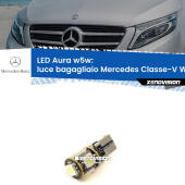 0 Luce Bagagliaio LED per Mercedes Classe-V W447 2014 in poi: Aura w5w W5W: lampadina LED Aura 6000k