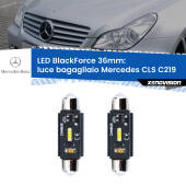 0 Luce Bagagliaio LED per Mercedes CLS C219 2004 - 2010: C5W BlackForce 36mm (Coppia) C5W 36mm: LED Blackforce 6000k (Coppia)