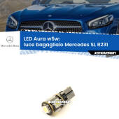 0 Luce Bagagliaio LED per Mercedes SL R231 2012 in poi: Aura w5w W5W: lampadina LED Aura 6000k