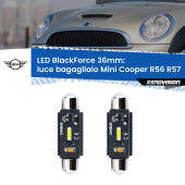 0 Luce Bagagliaio LED per Mini Cooper R56 R57 2006 - 2013: C5W BlackForce 36mm (Coppia) C5W 36mm: LED Blackforce 6000k (Coppia)