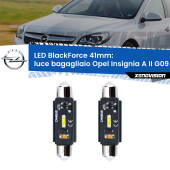 0 Luce Bagagliaio LED per Opel Insignia A II G09 2014 - 2017: C5W BlackForce 41mm (Coppia) C5W 41mm: LED Blackforce 6000k (Coppia)