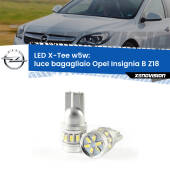 0 Luce Bagagliaio LED per Opel Insignia B Z18 2017 in poi: W5W X-Tee W5W (T10) LED X-Tee (Coppia)
