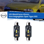 0 Luce Bagagliaio LED per Opel Tigra S93 1994 - 2000: C5W BlackForce 41mm (Coppia) C5W 41mm: LED Blackforce 6000k (Coppia)