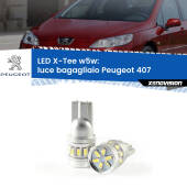 0 Luce Bagagliaio LED per Peugeot 407 2004 - 2011: W5W X-Tee W5W (T10) LED X-Tee (Coppia)