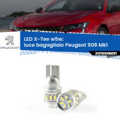 0 Luce Bagagliaio LED per Peugeot 508 Mk1 2010 - 2017: W5W X-Tee W5W (T10) LED X-Tee (Coppia)