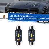0 Luce Bagagliaio LED per Porsche Cayenne 92A 2010 in poi: C5W BlackForce 36mm (Coppia) C5W 36mm: LED Blackforce 6000k (Coppia)