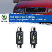 0 Luce Bagagliaio LED per Skoda Fabia I 6Y 1999 - 2006: C5W BlackForce 36mm (Coppia) C5W 36mm: LED Blackforce 6000k (Coppia)