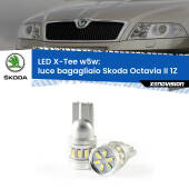 0 Luce Bagagliaio LED per Skoda Octavia II 1Z 2004 - 2013: W5W X-Tee W5W (T10) LED X-Tee (Coppia)