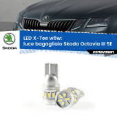 0 Luce Bagagliaio LED per Skoda Octavia III 5E 2012 - 2018: W5W X-Tee W5W (T10) LED X-Tee (Coppia)