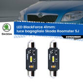 0 Luce Bagagliaio LED per Skoda Roomster 5J 2006 - 2015: C5W BlackForce 41mm (Coppia) C5W 41mm: LED Blackforce 6000k (Coppia)