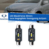 0 Luce Bagagliaio LED per Ssangyong Actyon 2006 - 2017: C5W BlackForce 41mm (Coppia) C5W 41mm: LED Blackforce 6000k (Coppia)