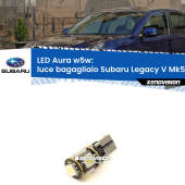 0 Luce Bagagliaio LED per Subaru Legacy V Mk5 2009 - 2013: Aura w5w W5W: lampadina LED Aura 6000k
