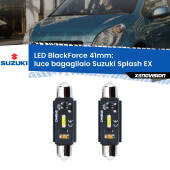 0 Luce Bagagliaio LED per Suzuki Splash EX 2008 in poi: C5W BlackForce 41mm (Coppia) C5W 41mm: LED Blackforce 6000k (Coppia)