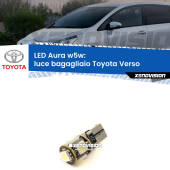0 Luce Bagagliaio LED per Toyota Verso  2009 - 2018: Aura w5w W5W: lampadina LED Aura 6000k