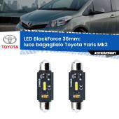 0 Luce Bagagliaio LED per Toyota Yaris Mk2 2005 - 2010: C5W BlackForce 36mm (Coppia) C5W 36mm: LED Blackforce 6000k (Coppia)