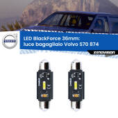0 Luce Bagagliaio LED per Volvo S70 874 1997 - 2000: C5W BlackForce 36mm (Coppia) C5W 36mm: LED Blackforce 6000k (Coppia)