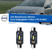 0 Luce Bagagliaio LED per Volvo V70 III Mk3 2008 - 2016: C5W BlackForce 36mm (Coppia) C5W 36mm: LED Blackforce 6000k (Coppia)