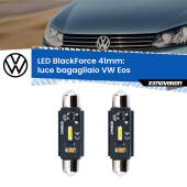 0 Luce Bagagliaio LED per VW Eos  2006 - 2015: C5W BlackForce 41mm (Coppia) C5W 41mm: LED Blackforce 6000k (Coppia)