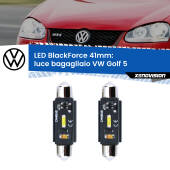 0 Luce Bagagliaio LED per VW Golf 5 2003 - 2009: C5W BlackForce 41mm (Coppia) C5W 41mm: LED Blackforce 6000k (Coppia)
