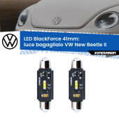 0 Luce Bagagliaio LED per VW New Beetle II 2011 - 2019: C5W BlackForce 41mm (Coppia) C5W 41mm: LED Blackforce 6000k (Coppia)