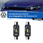 0 Luce Bagagliaio LED per VW Scirocco III 2008 - 2017: C5W BlackForce 41mm (Coppia) C5W 41mm: LED Blackforce 6000k (Coppia)
