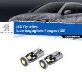 0 Luce Bagagliaio LED Peugeot 301 2012 - 2017: W5W Fly W5W: Lampadine LED Fly 6000k (Coppia)