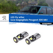 0 Luce Bagagliaio LED Peugeot 306 Mk1 1993 - 2001: W5W Fly W5W: Lampadine LED Fly 6000k (Coppia)