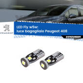 0 Luce Bagagliaio LED Peugeot 408 2010 in poi: W5W Fly W5W: Lampadine LED Fly 6000k (Coppia)