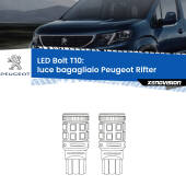 0 Luce Bagagliaio LED Peugeot Rifter 2018 in poi: T10 Bolt T10: LED Bolt 6000k (Coppia)