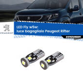 0 Luce Bagagliaio LED Peugeot Rifter 2018 in poi: W5W Fly W5W: Lampadine LED Fly 6000k (Coppia)