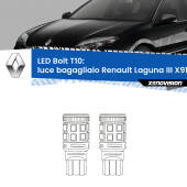 0 Luce Bagagliaio LED Renault Laguna III X91 2007 - 2015: T10 Bolt T10: LED Bolt 6000k (Coppia)