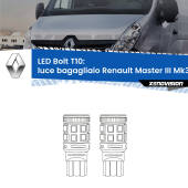 0 Luce Bagagliaio LED Renault Master III Mk3 2010 in poi: T10 Bolt T10: LED Bolt 6000k (Coppia)