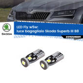 0 Luce Bagagliaio LED Skoda Superb III B8 2015 in poi: W5W Fly W5W: Lampadine LED Fly 6000k (Coppia)