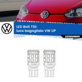 0 Luce Bagagliaio LED VW UP  2011 in poi: T10 Bolt T10: LED Bolt 6000k (Coppia)