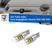 0 Luce Bagagliaio LED W5W Abarth 500 595 695 2008 - 2022 W5W Tube W5W: Lampadine LED Tube 6000k (Coppia)