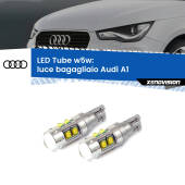 0 Luce Bagagliaio LED W5W Audi A1  2010 - 2018 W5W Tube W5W: Lampadine LED Tube 6000k (Coppia)