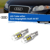 0 Luce Bagagliaio LED W5W Audi A4 B7 2004 - 2008 W5W Tube W5W: Lampadine LED Tube 6000k (Coppia)