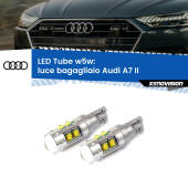 0 Luce Bagagliaio LED W5W Audi A7 II 2019 in poi W5W Tube W5W: Lampadine LED Tube 6000k (Coppia)