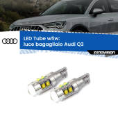 0 Luce Bagagliaio LED W5W Audi Q3  2011 - 2018 W5W Tube W5W: Lampadine LED Tube 6000k (Coppia)