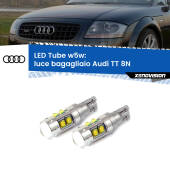 0 Luce Bagagliaio LED W5W Audi TT 8N 1998 - 2006 W5W Tube W5W: Lampadine LED Tube 6000k (Coppia)