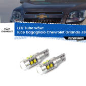 0 Luce Bagagliaio LED W5W Chevrolet Orlando J309 2011 - 2019 W5W Tube W5W: Lampadine LED Tube 6000k (Coppia)