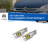 0 Luce Bagagliaio LED W5W Citroën Berlingo II 2008 - 2017 W5W Tube W5W: Lampadine LED Tube 6000k (Coppia)