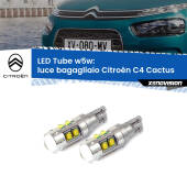 0 Luce Bagagliaio LED W5W Citroën C4 Cactus  2014 in poi W5W Tube W5W: Lampadine LED Tube 6000k (Coppia)