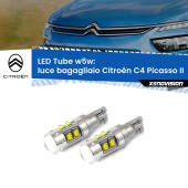 0 Luce Bagagliaio LED W5W Citroën C4 Picasso II 2013 in poi W5W Tube W5W: Lampadine LED Tube 6000k (Coppia)